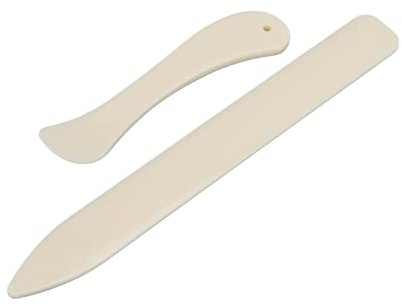 Acouto Bone Folder - Plastic Paper Craft Tool - Long & Short Jade Bones - DIY Craft Sewing/Scrapbooking