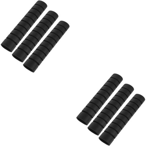 WOONEKY 6 STK Zubehör Für Reckstangen Griffpolster Zum Hochziehen Griffabdeckung Für Klimmzugstange Langhantelpolster Gewichthebergriff Rutschfestes Handflächenpolster Schwamm Black