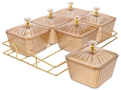 Genérico 1 Juego Plato De Snack De Melón y Fruta Fiesta Pararse Soporte De La Magdalena Bandeja Para Empanar Bandejas De Catering Con Tapas Vajilla Platos Para Servir Pd Golden Reutilizable