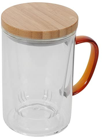 Alipis Tazza di tè di separazione dell'acqua del tè filtro tazze da tè filtri infusore per il tè tacpa da tè tazze di da tè Coppa con coperchio bicchieri trasparenti bambù