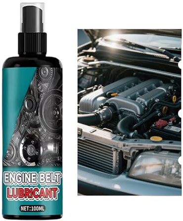 Spray de cuidado de correas para vehículos | Reductor de ruido para inmovilización | 100 ml spray para correa dentada para coches, para correas dentadas, compresor de aire acondicionado, camión, SUV