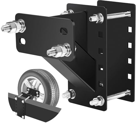Supporto per ruota di scorta per rimorchio - per pneumatici di ricambio per camper per carichi pesanti in acciaio al carbonio con portapacchi con capacità di carico di 160 libbre | Portaruota d