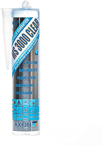 Jardiboutique - Mastic Colle Hybride, MS 3000 Clear, incolore 290 ML