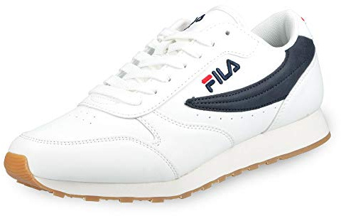 Fila Orbit Men, Scarpe da Ginnastica Basse Uomo, Bianco White Dress Blue, 41 EU