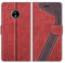 MOBESV Phone Cover For Motorola Moto G5, Flip Wallet Case for Motorola Moto G5 Phone Case, Red/Dark Purple