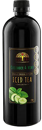 Alchemy Cucumber and Mint Iced Tea Cordial Syrup Concentrate for Cocktails & Mocktails (1 x 750ml)