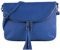 modamoda de T07L / T139L Damen Leder kleine Umhängetasche 2 Modelle handmade in Italy, Farbe:Signalblau