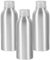 3 Sets Aluminium Bottles Reusable 100ml Metal Travel Bottles with Screw on Lids for Gym Cold Drinks Cosmetic Shampoo Body Washing Gel Essential Oil Liquid