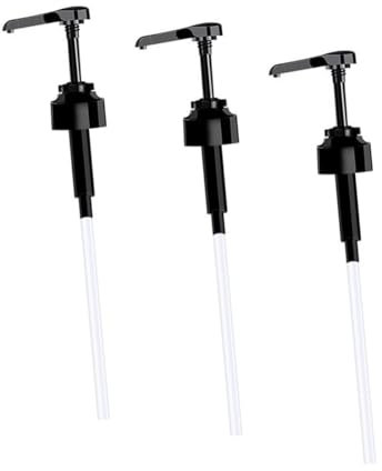 OATIPHO 3pièces Pompes à Pression Pour Bouteilles De Sauce Et Sirop Distributeurs Noirs Adaptés Aux Bouteilles Huile Ketchup Et Sauces Diverses Dispositif Pratique Et Étanche
