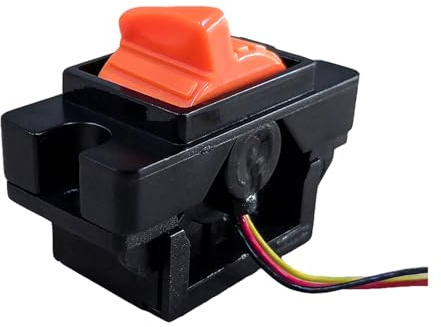 KOROBIE SMC102 Joystick Hall de Control Remoto Industrial con Mango de Empuje Azul de un Solo Eje y Varilla(0.5-4.5V,A_D2=2ND+2ND)