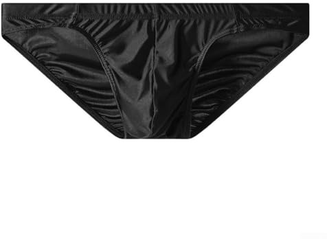 DystopiaWorld Slip da uomo a vita bassa in seta di ghiaccio mini slip traspirante mutande in morbido tessuto elasticizzato