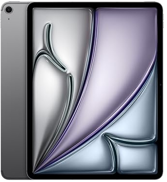 Apple iPad Air de 13 Pulgadas (M4): Pantalla Liquid Retina, 128 GB, cámaras Frontal/Trasera de 12 Mpx, Wi‑Fi 7 con el Chip N1 de Apple y 5G, Touch ID — Gris Espacial