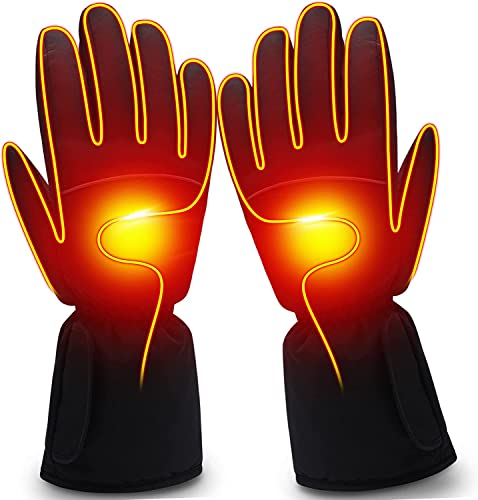 Svpro Unisex Touchscreen Beheizte Handschuhe Wiederaufladbare Batterie Beheizbare Elektrische Handschuhe Winter Warme Thermohandschuhe 3 Stufen Temperatur Optionales 3 Levels Temperaturoption