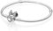 PANDORA Disney Pavé Minnie Maus-Kugelverschluss Schlangen-Gliederarmband Sterling Silber 17 cm