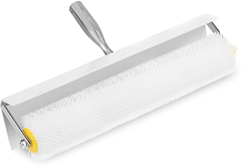 Rodillo Compuesto para enrasar con púas Rodillo de púas - Rodillo de aireación con púas 500 mm Diámetro del Rodillo 90 mm - para Eliminar Las Burbujas de Aire - Compuesto de Enrasado con Púas