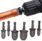 6PCS Hex Mango Expansor de Tubo, Aire Acondicionado Tubo Cobre Herramienta Prensado, Abocardado Manual Profesional, Redondo Juego Brocas Reparación para Duro y Blando