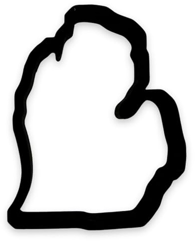 Michigan State Cookie Cutter with Easy Push Design (4 inch)