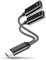 Dual USB C Adapter, Ladegerät und Audio, kompatibel mit Samsung, Huawei, Pixel, OnePlus, Robustes und tragbares TPE-Kabel (Dual USB C)