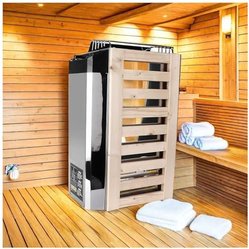 XOYTLR Sauna Stove for Home Hotel Spa Steam Room 304 Stainless Steel Sauna Heater 110V-240V Internal Control Sauna Heating Stove Heater Sauna Room Equipment Wet and Dry Bath Sauna Heater Stove