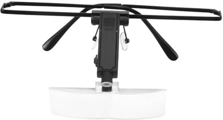 ROMISBABA Gafas Con Luz Led Para y Reparación De Electrónica Lupa De Aumento Con Luz Herramienta De Inspección Para Manualidades y Relojería