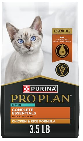 Purina Pro Plan Kitten Dry Food Complete Essentials Chicken and Rice Formula - 3.5 lb. Bag
