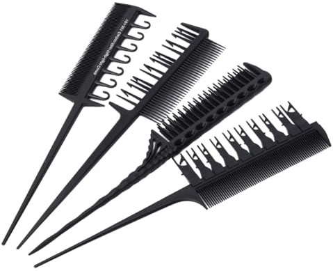 WRITWAA 4piezas Peine Para Mechas Juego De Peines Para Teñir Herramientas Para Peluquería