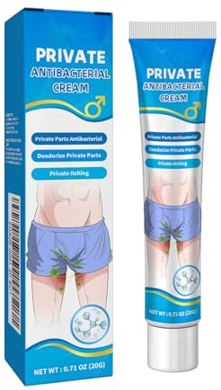 Crema antibatterica Privata, anti-prurito uomo cura privata, crema anti-prurito per uso esterno per uomo, lenitivo e riparatore 20 g