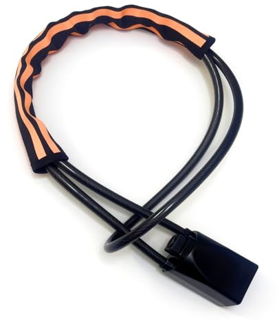 AiYouMi Reflective Steering Wheel Lock,Double Anti-Theft Car Lock,100CM | Visible Reflective Theft Deterrent,Reinforced Cut-Resistant Steel Cable,Universal Fit for Vans, Cars & Golf Carts,3 Keys
