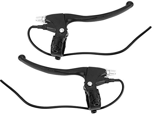 Manubrio della leva del freno della bicicletta elettrica, 1 paio di impugnature della leva del freno posteriore per e-bike, per la maggior parte delle bici elettriche, Alluminio (nero), 17.5x8 cm