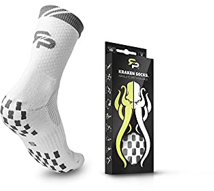 Road to Pro Official Sock of the APP Tour Non Slip Grip Socks Cushion 1 pair for Tennis Pickleball Soccer for Men & Women (US MEN 5-8 WOMEN 6-9, S)