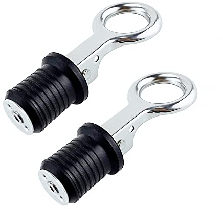 MiOYOOW Marine Ablassschraube, 2 Stück Boot Ablassstopfen Marine Bootszubehör für Abflüsse mit 1 oder 1-1/4 Durchmesser