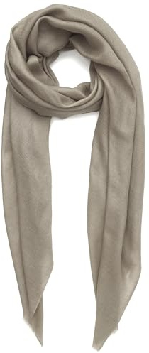 Cashmere scarf Made in Kashmir India (gift box) Smart Merino Wool Silk Cashmere Blend Extremely Soft Long Scarf Women Men Pashmina Fall Winter Light Taupe