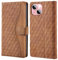 Vkooer Cover per Apple iPhone 15 [6.1 Pollici] Custodia Libro Flip Protettiva Caso Premium PU Pelle Portafoglio Case con Kickstand e Porta Carte per iPhone 15 Smartphone, Marrone