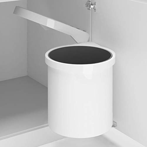 Homgoday Mobile Pattumiera da Incasso per Cucina in Plastica 8 L, Mobili per Interno Esterno Casa Soggiorno Decor da Mobili