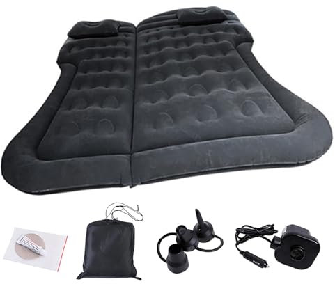 Materasso ad aria, materasso ad aria pieghevole, materassino da viaggio per SUV, materasso gonfiabile da viaggio, letto gonfiabile da viaggio, letto ad aria uniforme esteso con due cuscini d'aria per