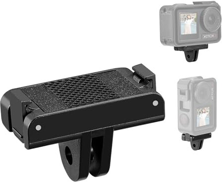 PULUZ Schnellspann Magnethalterung für DJI Osmo Action 5 Pro 4 3 OSMO 360 Zubehör, magnetische Adapter Adapterhalterung für Action 5 Pro 4 3, kompatibel mit Halterungen, Stativen, Ständern, Action cam
