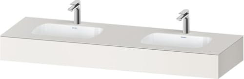 Duravit Qatego Einbauwaschtisch mit Konsole, 1600x550x170mm, Doppelwaschtisch, QA4695084840000, Farbe: Weiß Supermatt