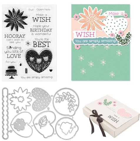 2 stycken stansmallar nyheter 2025 stansningsmallar silikonstämplar prägling mallar stansformar födelsedag hälsningar stämplar blommor för korttillverkning gör-det-själv scrapbooking hantverk prägling