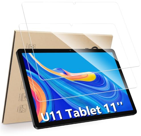 Hianjoo 2-Stück Schutzfolie Kompatibel für DOOGEE U11 / U11 Pro Tablet 11 Zoll, Displayschutz Kompatibel für DOOGEE Tab A9+ / Tab G6 Tablet 11'', Anti-Kratzer, Bläschenfrei, 9H Härte