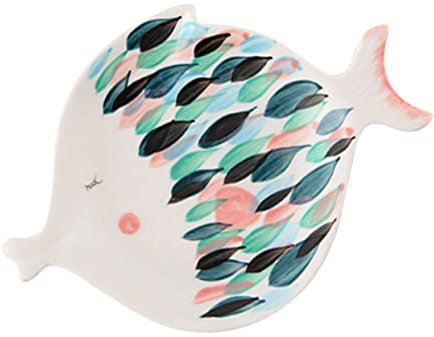 FUNOMOCYA Assiette Dessert Forme De Poisson Plateau De Service Pour Collations De Fête