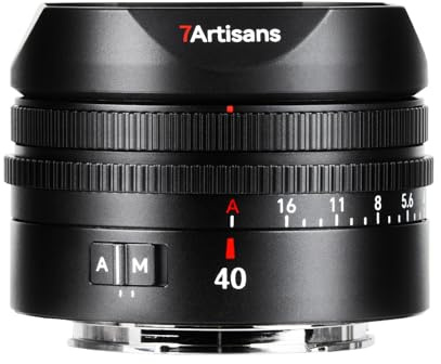 7artisans AF 40 mm F2.5 lente de formato completo para montura E – Objetivo diario ligero de 40 mm con enfoque automático y apertura F2.5 (montura E)