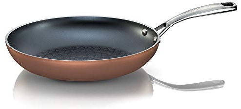 Pensofal, Padella alta, Serie Magnifiqa®, Antiaderente, Manico in acciaio inox, Diametro 30 cm, Adatta All' induzione, Utilizzabile in Forno, Interno Diamante 24 carati, Esterno Effetto Rame