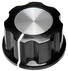 Manopole per potenziometro, diametro del foro 6 mm, manopola per potenziometro, manopola per potenziometro da 6 mm, confezione da 5