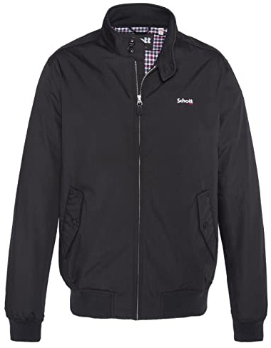 Schott NYC CABL1220 Blouson Homme Noir (Black Black) Large (Taille Fabricant: L) Lot de