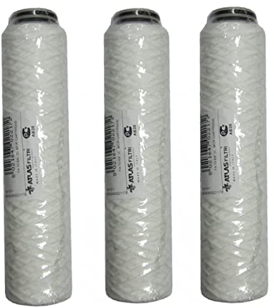 Kit de 3 filtros FA de 10 BX 50 MCR - Cartucho de hilo enrollado para filtrar los asientos del agua | Atlas Filtros