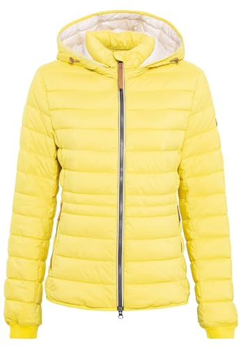 camel active Damen Steppjacke aus recyceltem Polyester Gelb, womenswear-42