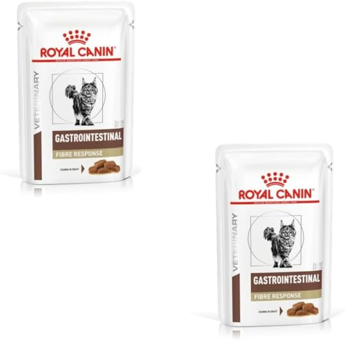 Royal Canin Gastro Intestinal Fibre Response | Pack Double | 2 x 12 x 85 g | Aliment Complet diététique pour Chats Adultes | Souffrant de Constipation Chronique ou de problèmes Gastro-intestinaux