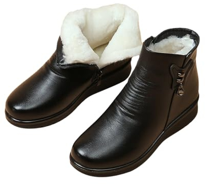 Susenstone Femmes Bottes de Neige Chaud Fourrure Impermeable Antidérapant Bottines Chausson Doublure Boots Chaude Bottines Imperméables Bottes Fourrées Bottes Et Boots Fourrées Bottes De Neige