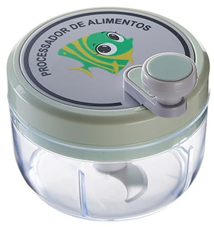 Robot Culinaire Manuel, Robot Culinaire à Manivelle, Hachoir à Oignons, Hachoir à Légumes, Hachoir à Ail, Coupe-oignon Pour Légumes(Vert)