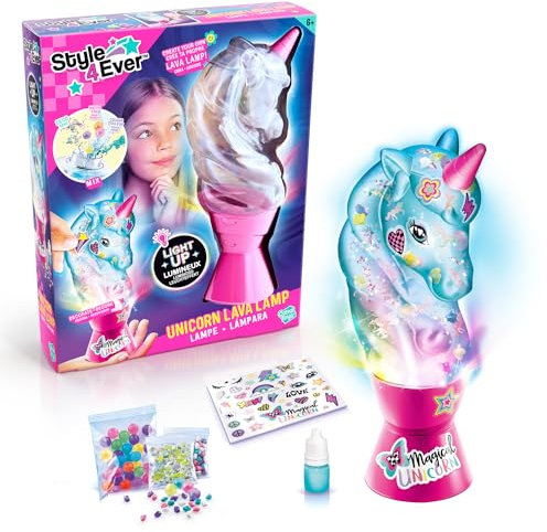 Unicorn DIY Lava Lamp | Mix Vibrant Colours, add Water, and Watch as The Swirling Patterns Come to Life | Express Your Creativity as You Design Your lamp to add a Touch of Enchantment to Your Room!